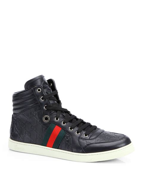 how do men's gucci sneakers fit|gucci sneakers black high top.